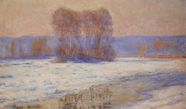 Die Seine bei Bennecourt, Winter