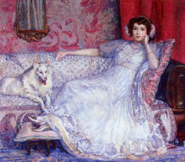 Die Frau in Weiß (Porträt von Madame Helene Keller)