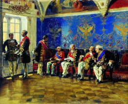 Aufwartung eines Publikums