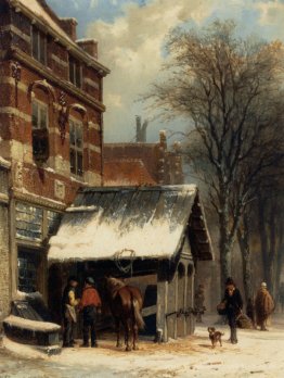 Die Schmiede von Culemborg in den Winter