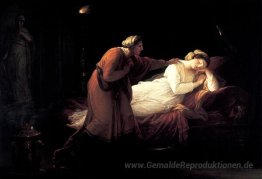 Penelope wird von Eurykleia geweckt