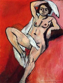Nude mit Schal