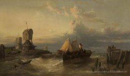 Dordrecht, Niederlande. Fischerboote