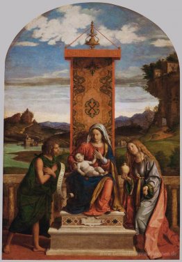 Madonna und Kind mit St. Johannes der Täufer und Maria Magdalena