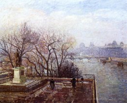 Der Louvre, Morgen, Nebel