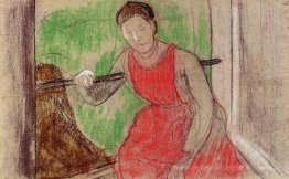 Frau am Fenster