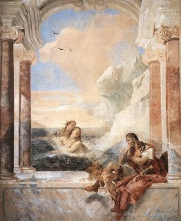 Achilles von seiner Mutter Thetis tröstete