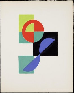 Untitled gouache (Illustration für Tristan Tzara "Le Obst permis