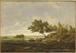 Der Teich am Fuße des Hügels