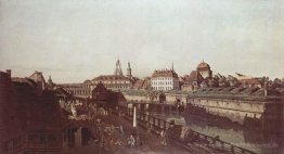 Ansicht von Dresden, der Dresdner Festungsanlagen, Wassergraben