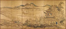 Landschaft mit Yueyang Tower