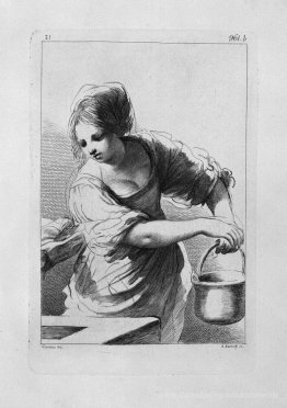 Rebecca am Brunnen, von Guercino