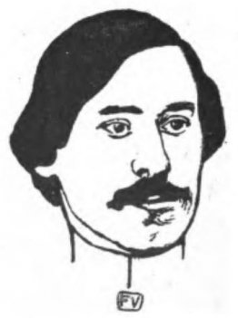 Porträt von Französisch Schriftsteller Paul Fort