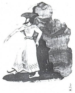 Sketch von Kostümen für "Märchen vom Zaren Saltan"