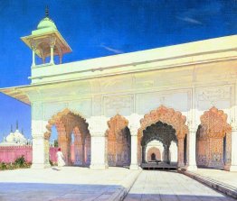 Thronsaal des Großmogul Shah Jahan und Aurang-Zeb in Delhi Fort