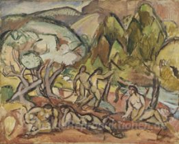 Landschaft mit Figuren