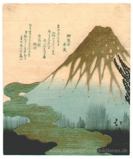 Mt. Fuji über den Wolken, Kopie nach Hokkeis Druck aus dem Satz