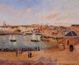 Der Inner Harbor, Dieppe Nachmittag, Sonne, Ebbe