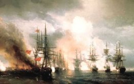 Russisch-Türkischen Seeschlacht von Sinop am 18. November 1853