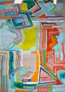 Ohne Titel [rot, blau]
