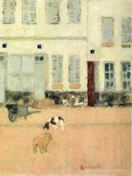 Street in Eragny-sur-Oise oder Hunde in Eragny