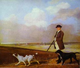 Sir John Nelthorpe, 6. Baronet aus Schießen mit seinen Hunden in