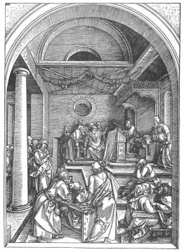 Christus unter den Schriftgelehrten im Tempel