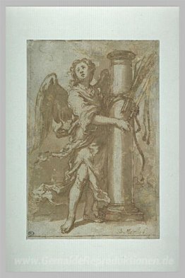 Engel mit den Instrumenten der Prügel