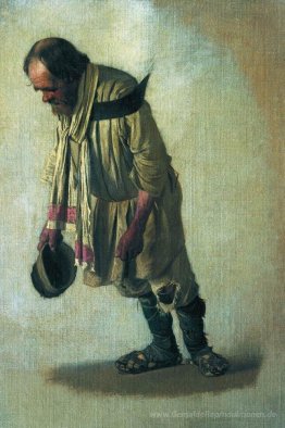 Burlak mit der Mütze in der Hand