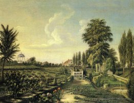 Blick auf den Garten in Belfield