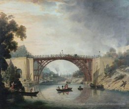 Die Gusseisen-Brücke in der Nähe von Coalbrookdale