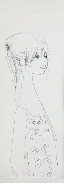 Mädchen mit blauen Augen