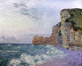 Cliffs in der Normandie Abend