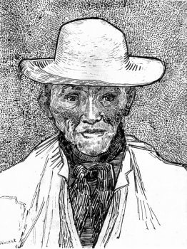 Farmer mit Strohhut
