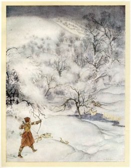 Gawain Reise durch die verschneite Landschaft