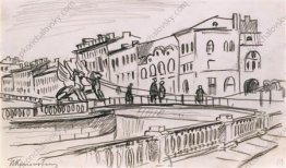 Leningrad. Bankbrücke.
