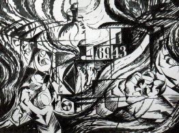 Zeichnung nach "States of Mind: Der Abschied"