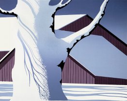 Red Barn und Stamm