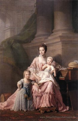Queen Charlotte mit ihren zwei Kindern