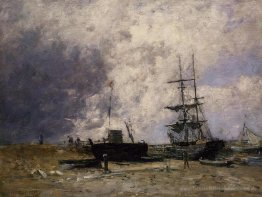 The Trouville Küstenlandschaft, Ebbe