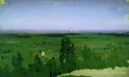 Blick auf Moskau von Sparrow Hills
