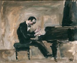Portrait eines italienischen Pianisten und Dirigenten Carlo Tšek