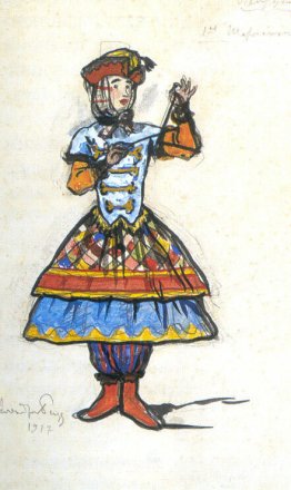Erste Drehorgel-Spieler. Kostümdesign
