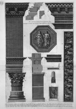 Modinature in großen Teilen der Tempel der Ehre und Tugend