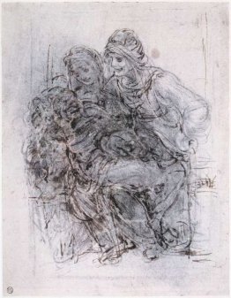Study of St Anne, Maria und das Christkind