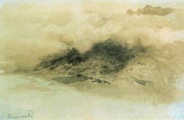Berge in den Wolken