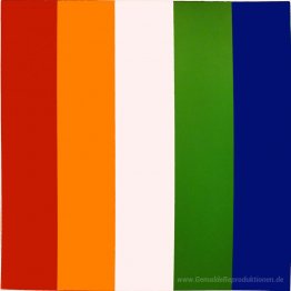 Rot Orange Weiß Grün Blau