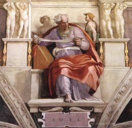 Sistine Kapellen-Decke: Der Prophet Joel