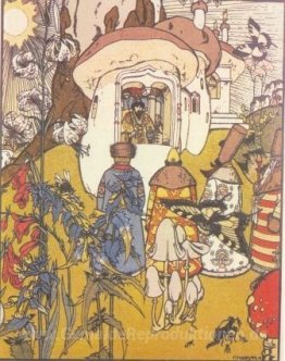 Illustration zum Märchen "Der Krieg der Pilze"