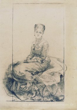 Studie für die Dame im Weiß (Zeichnung)